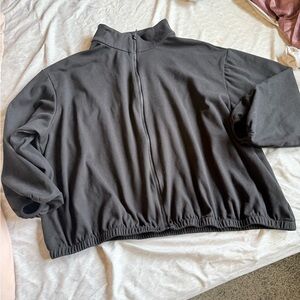 Elegant Black Bomber Jacket for Women